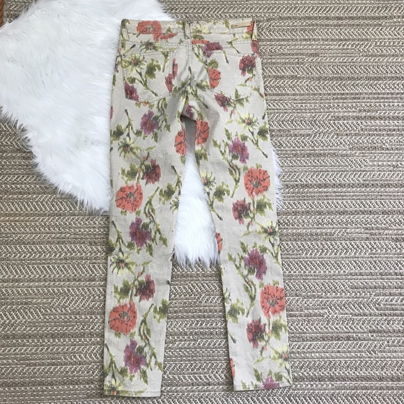 Anthropologie Floral Ikat Print Stet Jeans - Picture 4 of 8